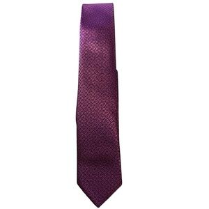SHLAX & WING Skinny Fuchsia & Black Textured Skinny 2.25” Silk Tie